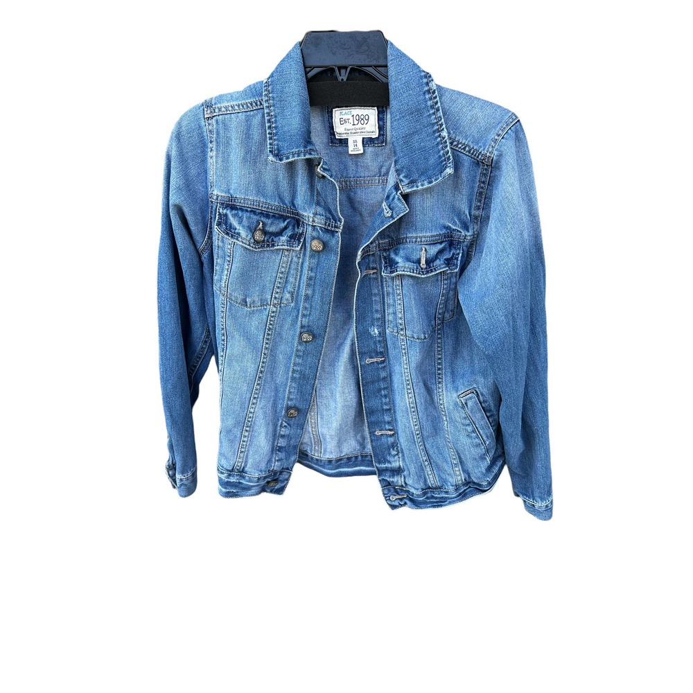 Children’s Place distressed jean jacket size 14